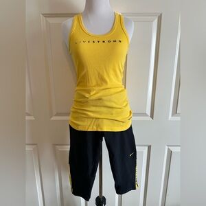 Y2K VTG Nike Livestrong Dri-fit Tank Top and Capri Legging Set